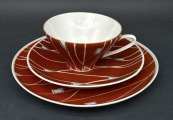 Porcelain trio. Germany. Ulstadt. 1962-1978. Handmade. 10 cm, 15.5 cm, 19 cm