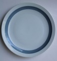 Plate with a blue edge. Porcelain, Bavaria, d 27 cm
