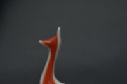 Deer. Art Deco porcelain figurine. RPR. 1963. Author Levons Agadžanjans. 18x24x4 cm. Restored