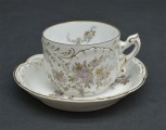 Cup and saucer. End of 19th century. Rosenthal. Hand painted. 6x4.5 cm. 10 cm