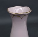 Vase RPR, pink mass with gilding. 20.5x6 cm