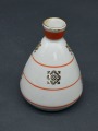 Vase RFF, red and gold. 11 cm