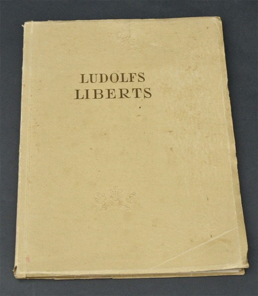 Grāmata Ludolfs Liberts Fr. Baloža apcerējums. Valters un Rapa, 1938