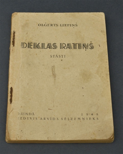 Grāmta Oļģerts Liepiņš Dēklas Ratiņš. Stāsti. 1948.