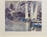 Jānis Brekte akvareļi, mape. 57x47 cm