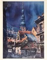 Jānis Brekte akvareļi, mape. 57x47 cm