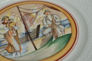 Porcelāna šķīvis pēc Romana Sutas meta
