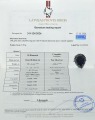 Коктейльное кольцо из белого золота с крупным сапфиром грушевидной огранки (13,5 кар.). Проба 585. Размер 18 мм. Вес 9,10 г