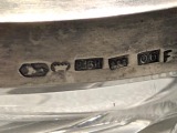 Kristāla pelnutrauks ar sudraba apdari. 813 prove. Diametrs 10 cm