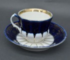 Кузнецов, Россия фарфоровая чашка и блюдце. . 8 см, 15 см