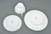 Kuzņecovs Latvija tējas trio. Art Deco. 10 cm,14 cm, 19 cm