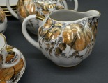 Porcelāna servīze piecām personām. Autordarbs. Roku gleznojums. LFZ