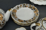 Porcelāna servīze piecām personām. Autordarbs. Roku gleznojums. LFZ