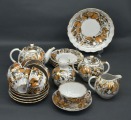 Porcelāna servīze piecām personām. Autordarbs. Roku gleznojums. LFZ