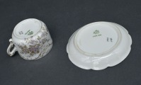 Rozentāla porcelāna tasīte ar apakštasi. 5 cm, 10 cm