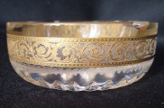 Saint Louis “Thistle Gold” kristāla pelnutrauks. Diametrs 12 cm. Lieliskā stāvoklī.