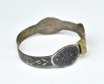 Silver bracelets with niello. 925 proof. 5.3x5.7 cm. Weight 14.79 g