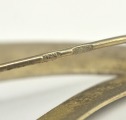 Sudraba broša ar melnējumu. Prove 925. 5x2,7 cm. Svars 5,82 g