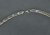 Серебряная цепочка с греческим мотивом. Проба 925 (проба 830, бюро). 44 см. 20,53 г.