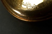 Zelta pulkstenis 74, 13 gr. Darba kārtībā. Ar defektu, iztrūkst sekunžu ciparnīcas rādītājs
