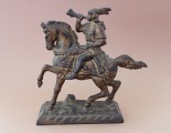 Bronzas figūra jātnieks. 19x19x7 cm