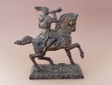 Bronzas figūra jātnieks. 19x19x7 cm