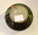 Emaljēta keramikas vāzīte. Autordarbs. Iniciālis H. 5.5x7.5 cm