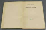 Grāmata Bagāti radi. Apsīšu Jēkabs. Izdevējs Zelta ābele 1944.