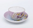 M.S. Kuznetsov Factory, Russian Empire. Cup and saucer from the Riga factory.