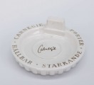Pelnu trauks ar sērkociņu kastītes turētāju. Upsala - Ekeby porcelāns, Zviedrija. d 12,3 cm