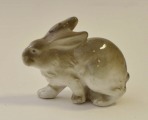 Фарфоровая статуэтка зайца. Германия. 3,5х5х25 см.