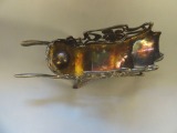 Bottle holder. Art Nouveau, h 18x38x15,5 cm