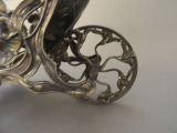 Bottle holder. Art Nouveau, h 18x38x15,5 cm