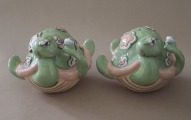 Salt shakers 2 pcs. Turtles. H 6 cm