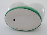  Salt cellar with a bird. Porcelain, 8x9 cm