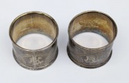 Salvešu turētāji 2 gab. Sudrabs 84. Svars 57,71 g. 3,5x4,5 cm