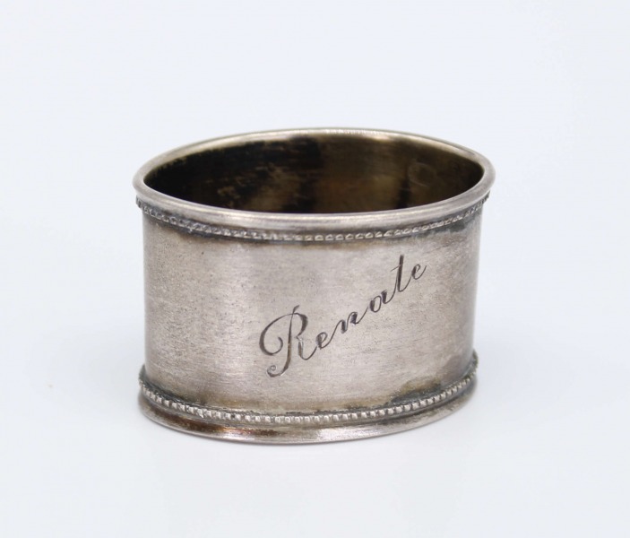 Napkin holder. 875 silver. Weight 13.70 g. 2.5 x 3 x 4 cm