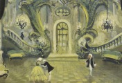 Scenogrāfija Riekstkodis. Guaša, tempera, papīrs, 1950tie gadi 40x58 cm