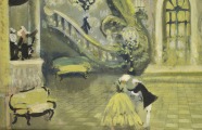 Scenogrāfija Riekstkodis. Guaša, tempera, papīrs, 1950tie gadi 40x58 cm
