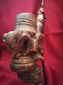 Antique african ritual smoking pipe