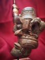 Antique african ritual smoking pipe