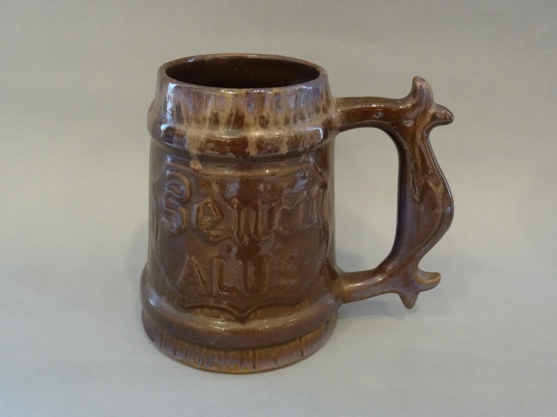 Senchu beer. Riga. Aldaris. Latvia, ceramics, h 14 cm