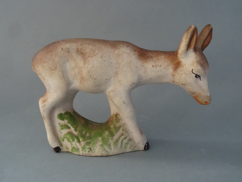 Roe deer. Biscuit porcelain, h 7 cm