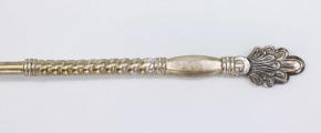 Silver spoon. 875. Weight 61.80 g. 19.2 cm