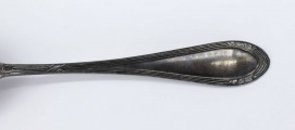 Silver spoons, 2 pcs. 875. Weight 190.55 g. 25 and 23 cm