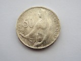 50-koruna silver coin. 1947. Czechoslovakia. 10 grams.