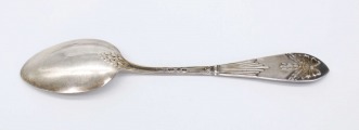 Silver teaspoons (6 pcs). 84 (standard). Sweden. Weight 130.83 g. 14.3 cm