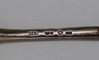 Silver teaspoons (6 pcs). 84 (standard). Sweden. Weight 130.83 g. 14.3 cm