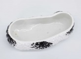 Sviesta trauks Auns. M.S. Kuzņecova rūpnīca, Krievijas imp. Dmitrovas fabrika. Porcelāns. 11x16x8 cm