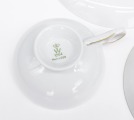 Tea trio, Wallendorf Porcelain Factory. 1963. Porcelain, hand-painted, gilding.11 cm, 15 cm, 19,5 cm